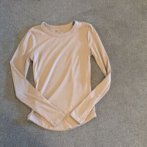 No Boundaries Light Beige Long Sleeve Top